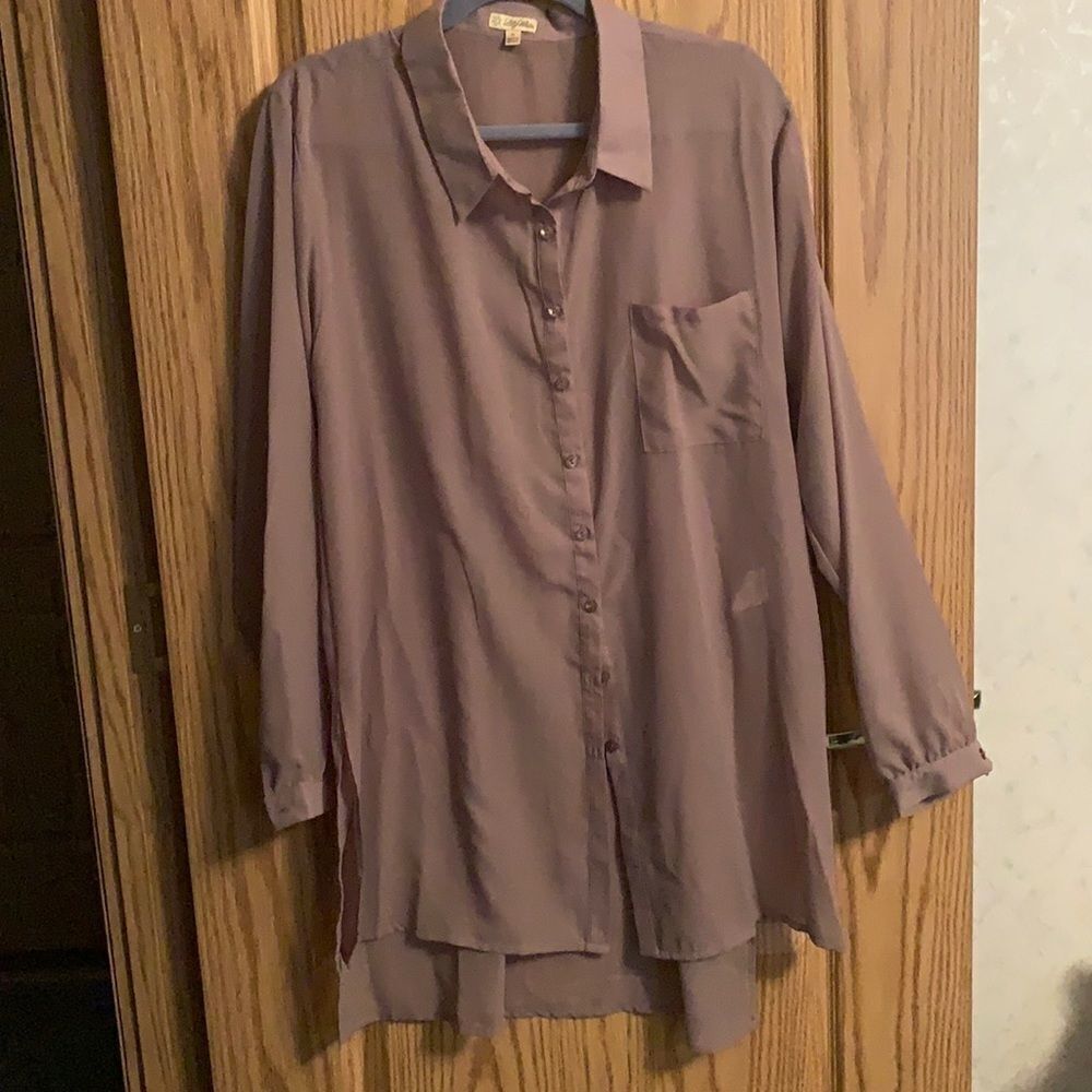 Lily white long blouse.